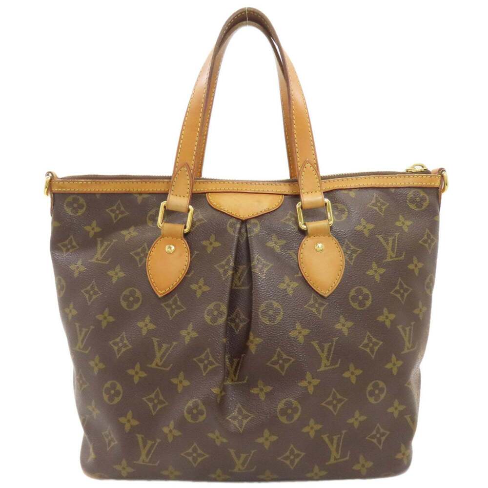 LOUIS VUITTON Authentic Brown Monogram Canvas Tote Bag - Picture 2 of 16